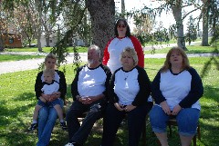 Bekka, Andrew, Don, Sanide, Carol, Donna Easter
